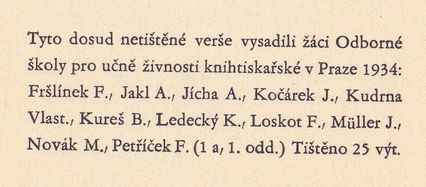 Jaroslav Seifert: Hrst loňského sněhu