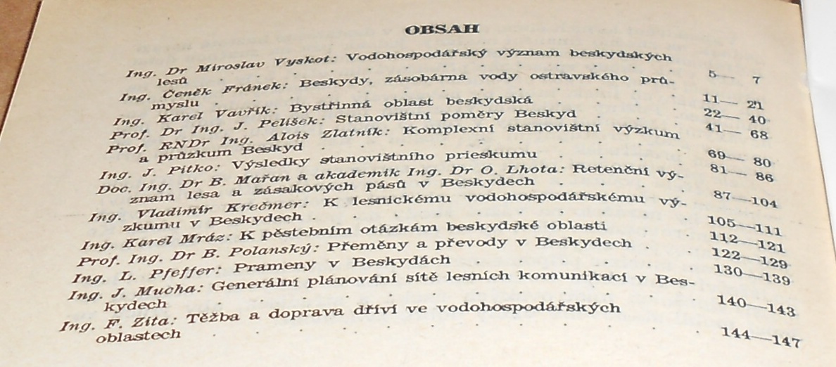 Vodohospodářský význam našich lesů na příkladu Bezkyd