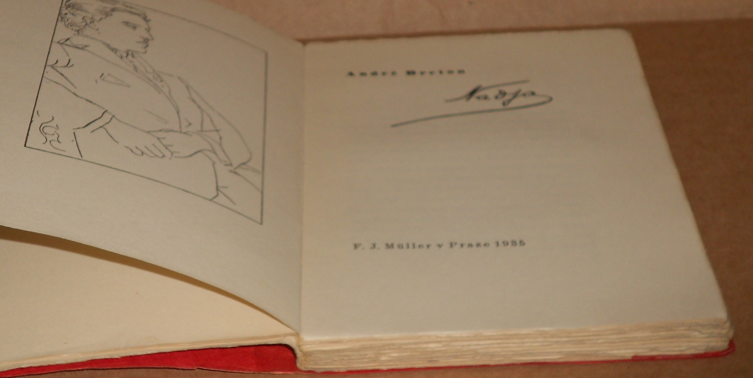 André Breton: Nadja - obálka Josef Šíma