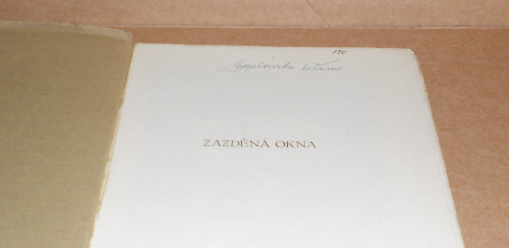Jiří Karásek ze Lvovic: Zazděná okna - úprava F. Kobliha