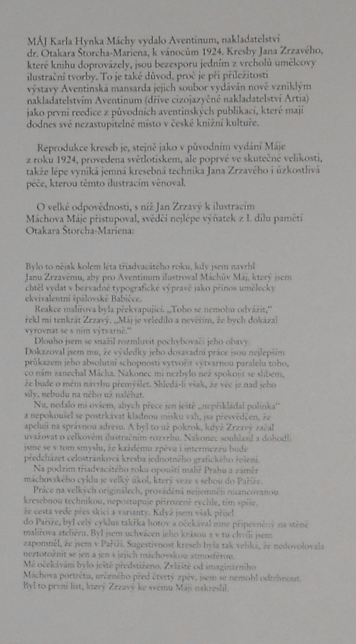 Jan Zrzavý: Máj - soubor světlotiskových reprodukcí kreseb ve skutečné velikosti