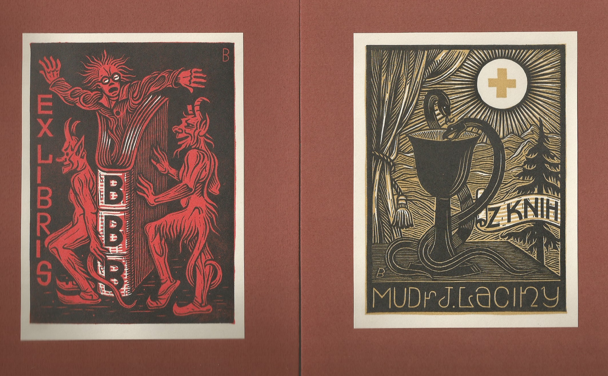 Jožka Baruch: 12 Ex libris