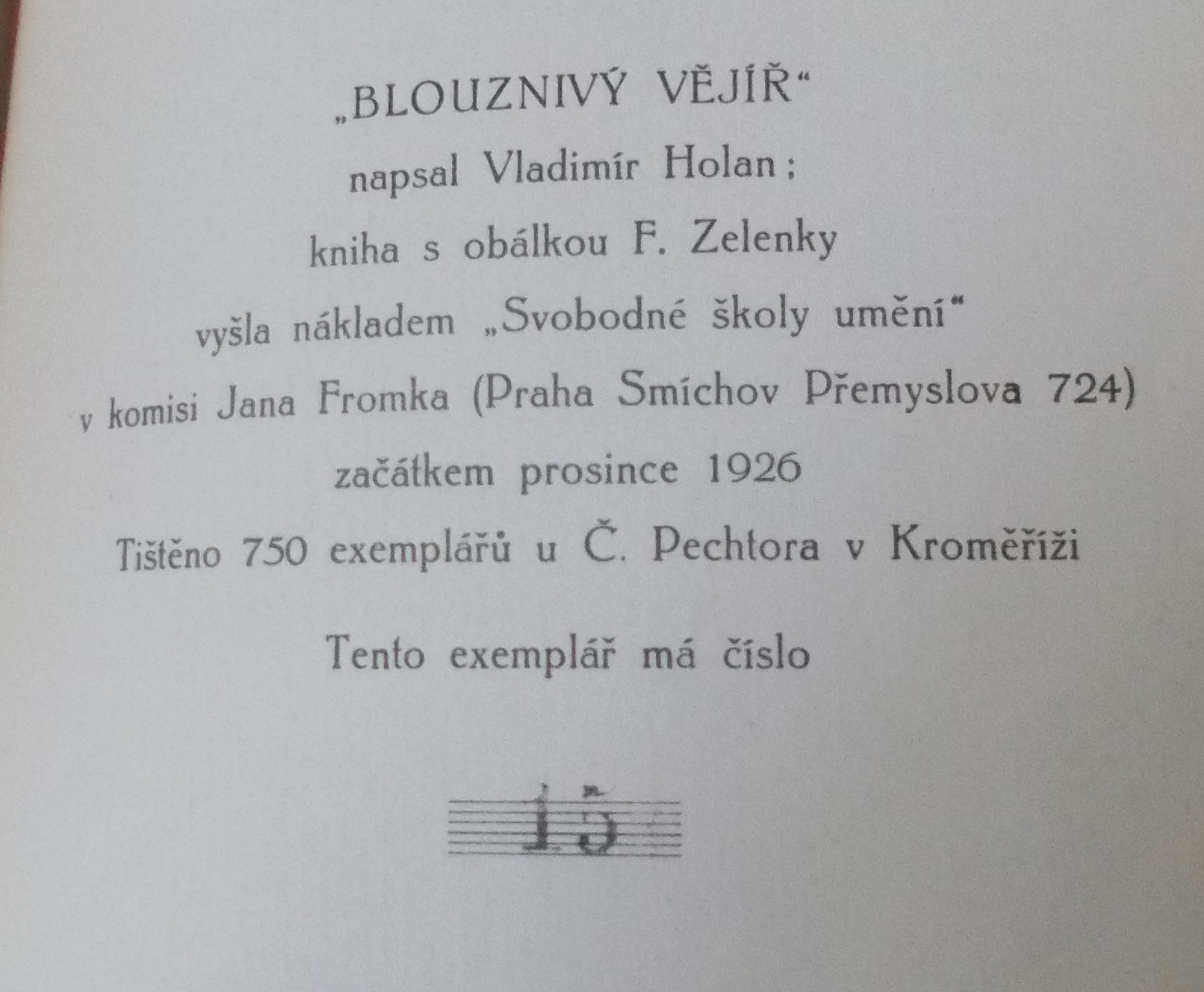 Vladimír Holan: Blouznivý vějíř