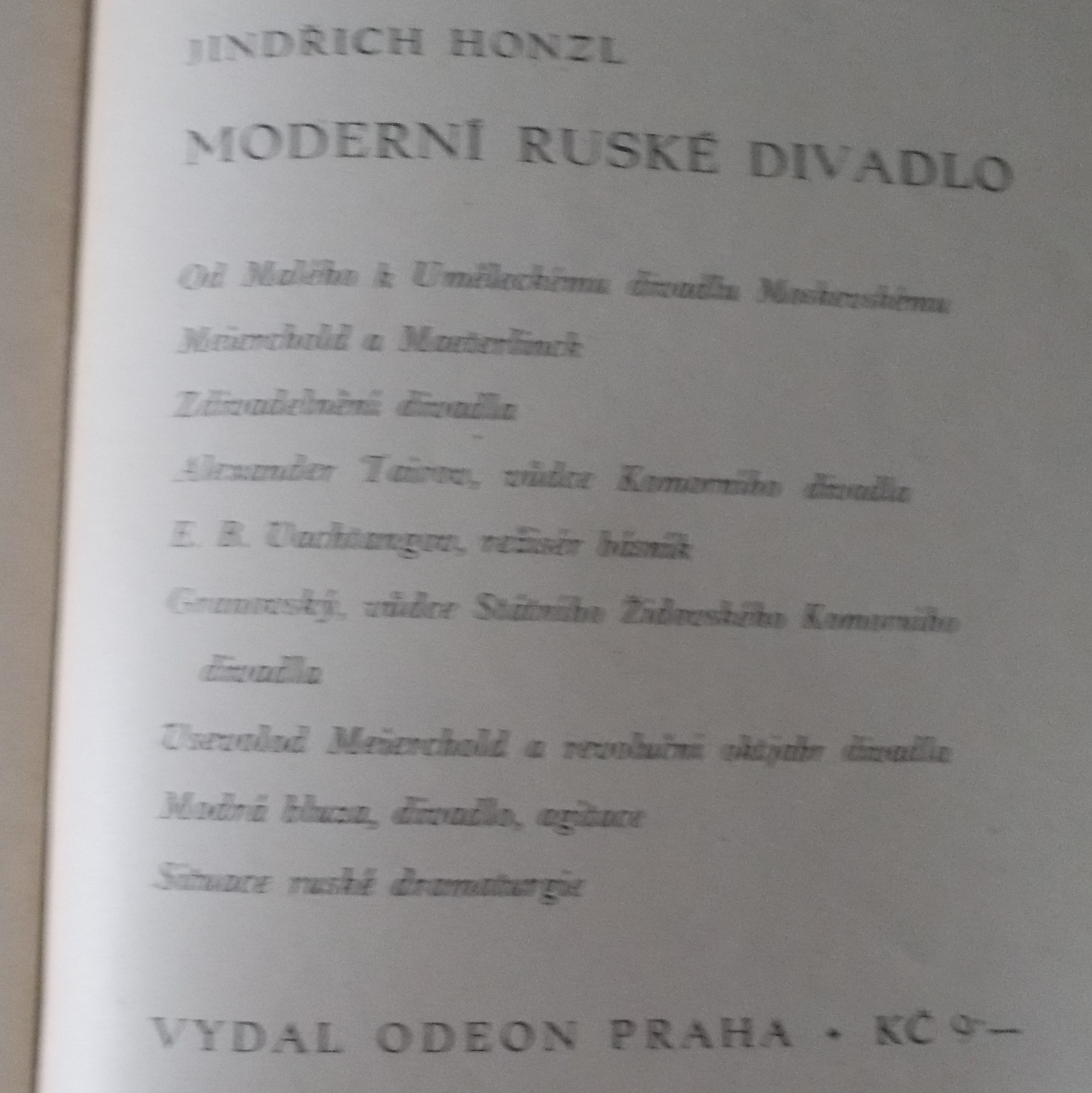 Jindřich Honzl: Sovětké divadlo