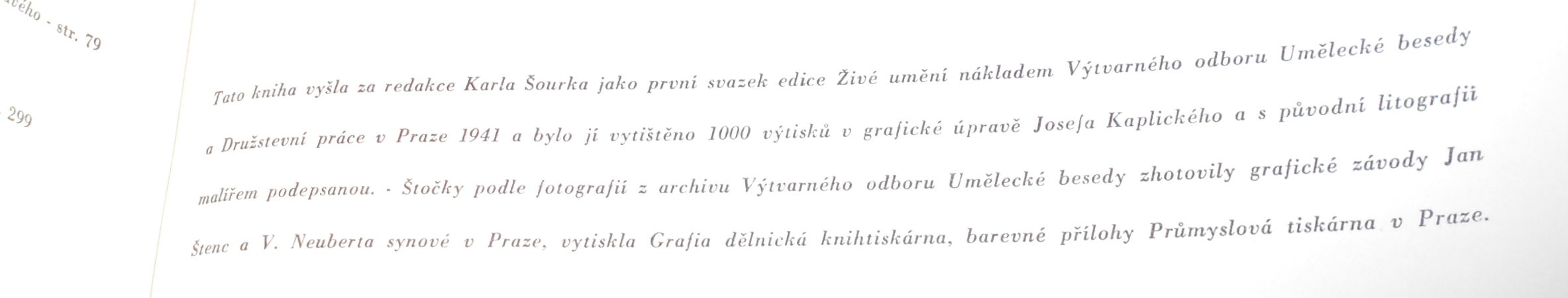 Jan Zrzavý - Dílo - obsahuje původní podepsanou litografii