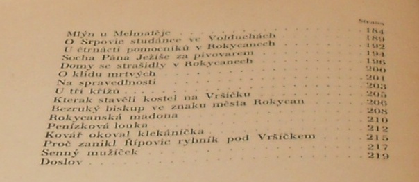 J. Königsmark: Rokycansko, Radnicko a Zbirožsko v lidových vyprávěních
