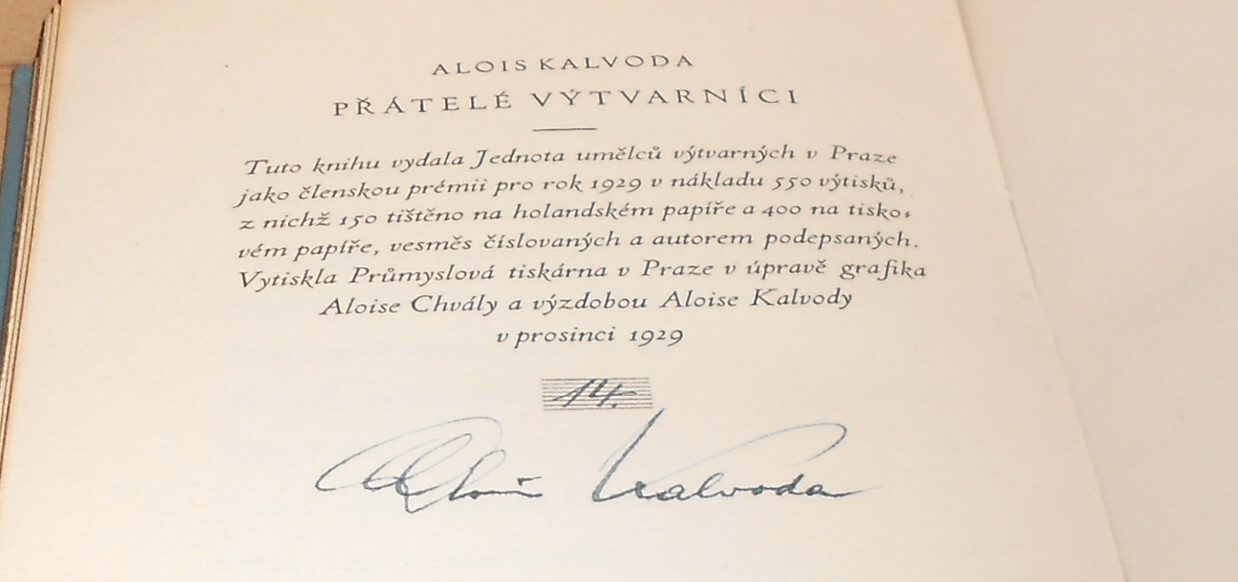 Alois Kalvoda: Přátelé výtvarníci