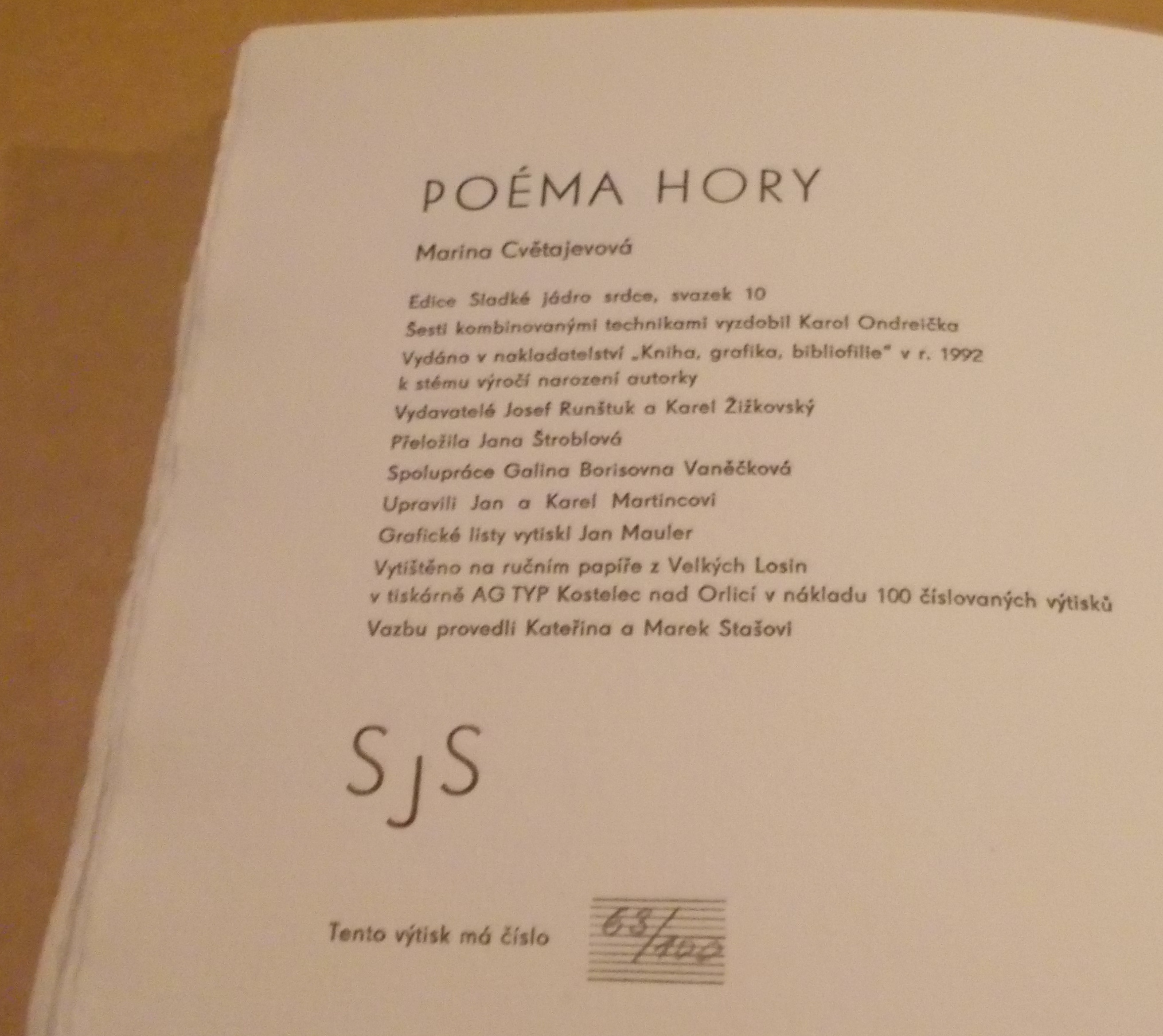 Marina Cvětajevová: Poéma hory