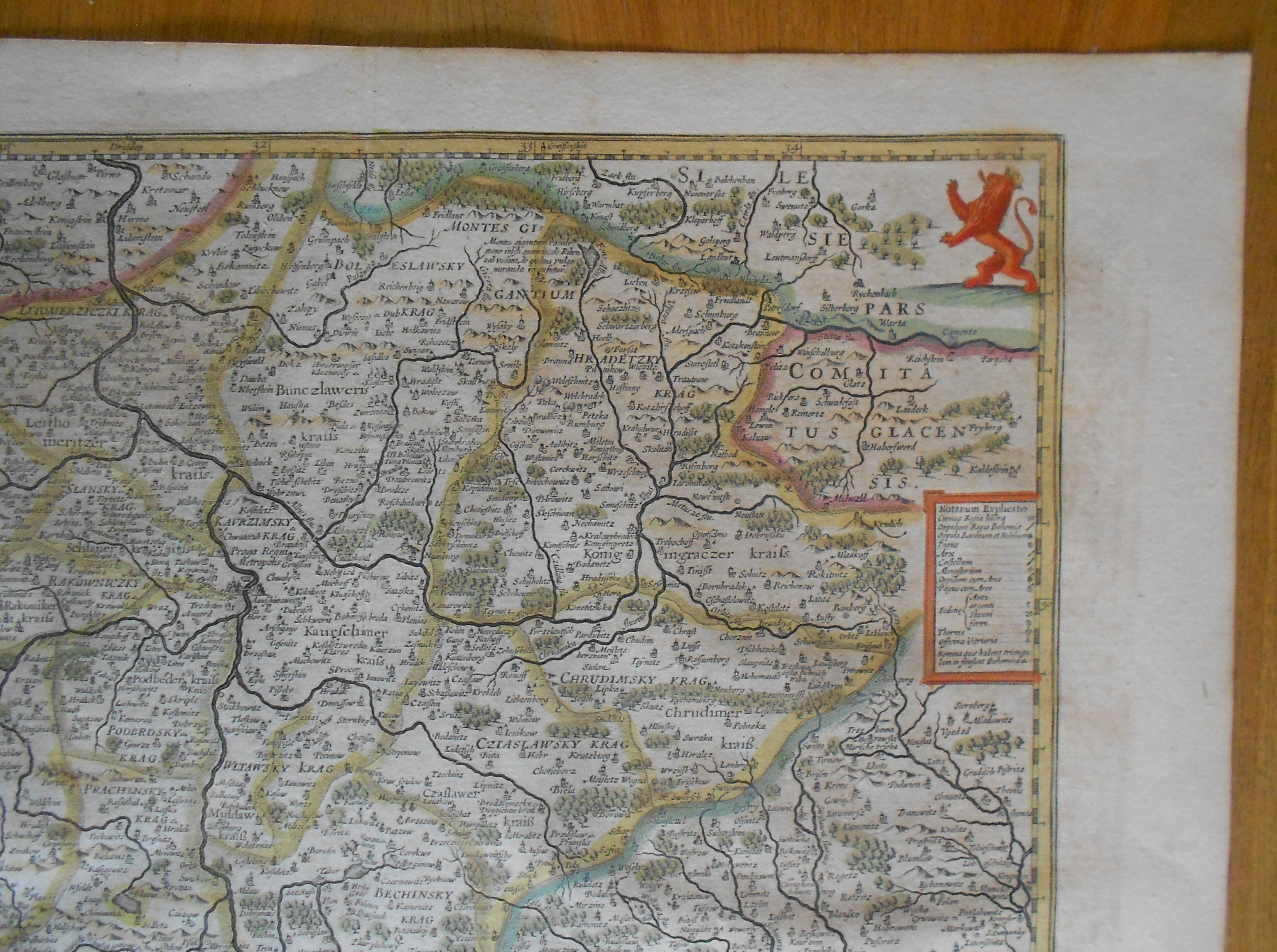 J. Janssonius - mapa Čech 1630