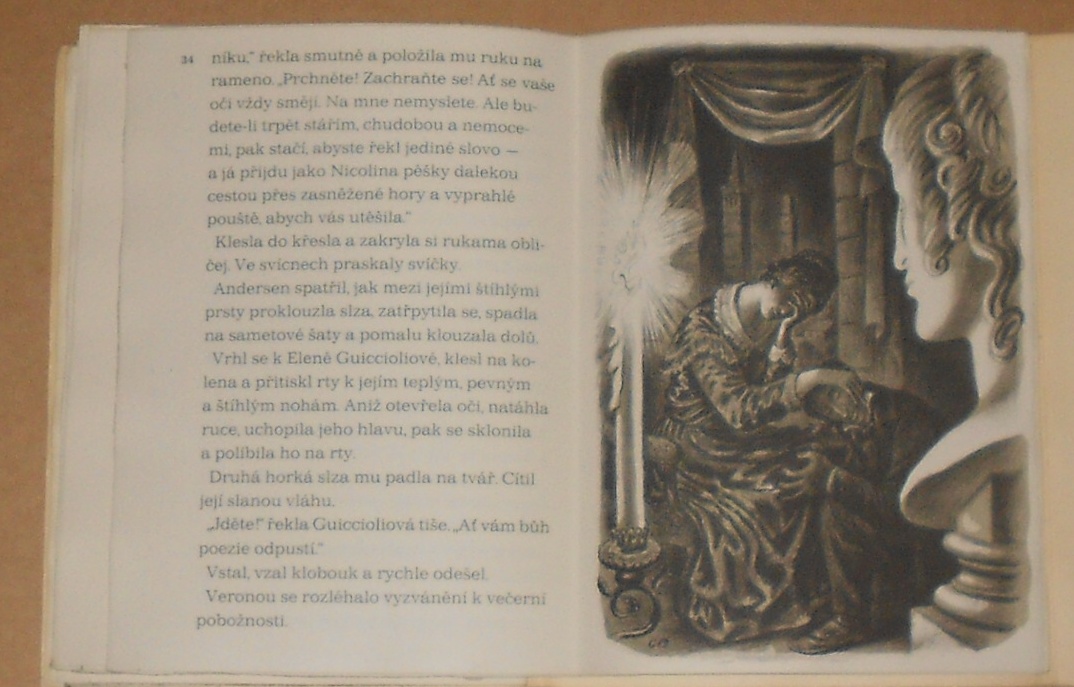Konstantin Paustovskij: Noční dostavník - litografie Cyril Bouda