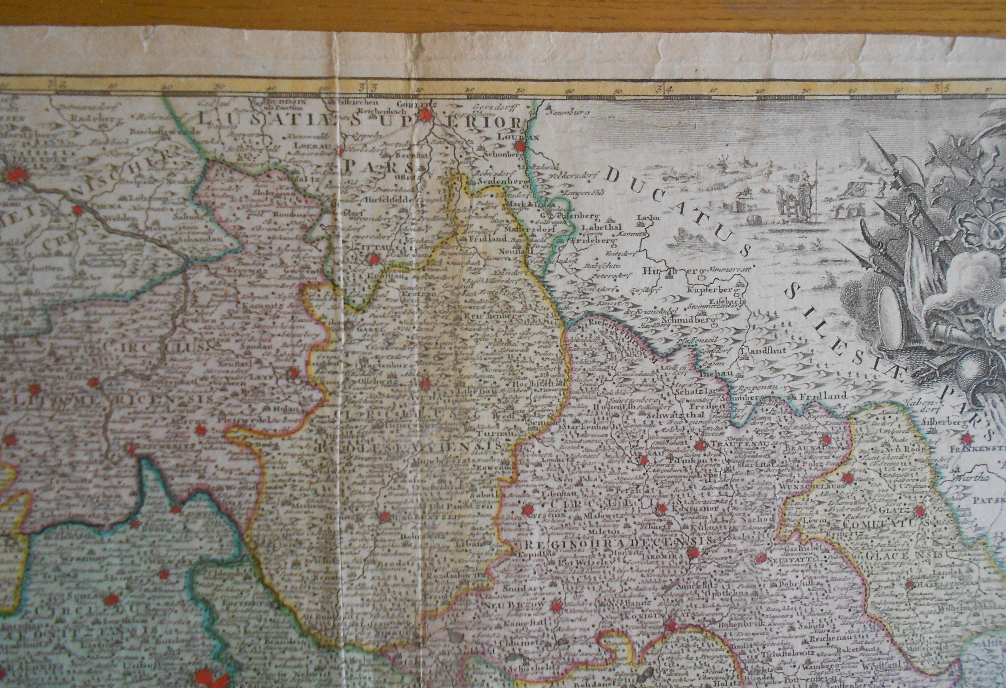 Pierre Schenk - mapa Čech ca.1730
